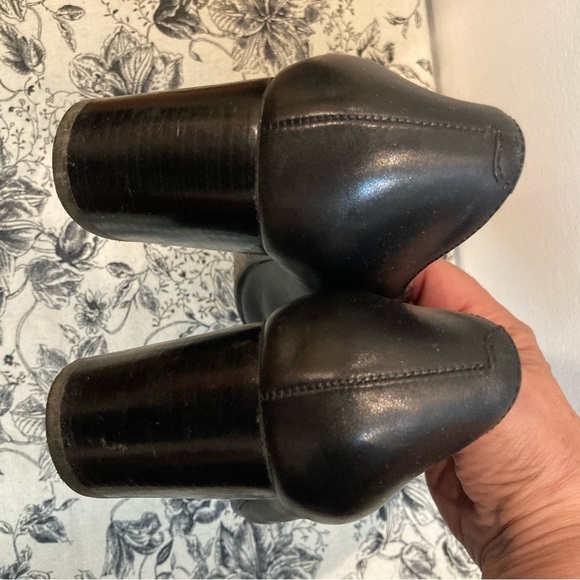 ECCO Sz 40 3 Straps With Buttons Decorations Heeled Mary Janes Shoes - Picture 10 of 14